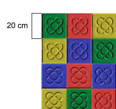 Alfombra vinilo salón azulejos Pop Art - TenVinilo