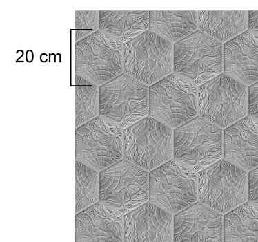 Alfombra vinilo salón los azulejos manchados de Gaudí - TenVinilo