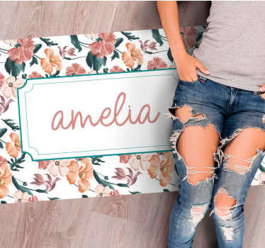 Belas flores em tons pastel personalizado tapete. Obtenha este produtocolorido com diferentes motivos que ficará muito bem. Obtenha remessa imediata.