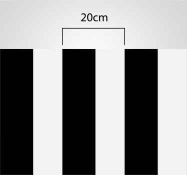 Vinyl Teppich Küche Küche schwarz und weiß Streifen - TenStickers