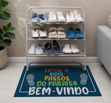Tapete vinílico entrada passos para o paraíso - TenStickers