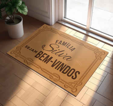 Tapete vinílico entrada família bem-vinda  - TenStickers