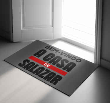 Tapete vinílico entrada bem-vindo com apelido - TenStickers