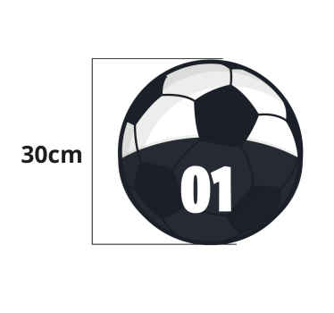 Voetbal trainingspakket vinyl tapijt tiener - TenStickers
