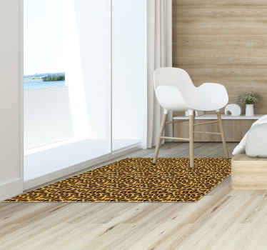Leopard skin animal print vinyl rug - TenStickers