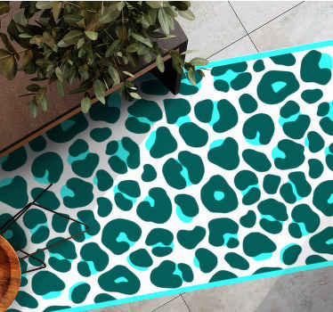 Tapete azul e branco com estampa animal. produtoanimal que tem cores bonitas. Mude o visual. Obtenha com remessa imediata.