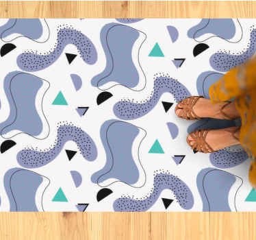Abstract Shapes Motif minimalistic rug - TenStickers