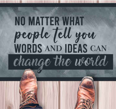 Dead Poets Society Quote custom rug - TenStickers