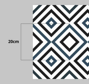 Alfombra hidráulica vinílica diseño aguamarina - TenVinilo