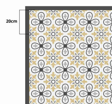 Tapete de vinil floral antigo - TenStickers