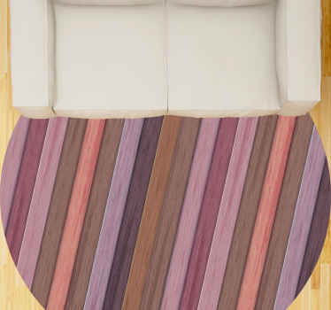 Vinoja violetteja raitoja puu vinyylimatto - Tenstickers