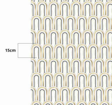 Kemer desen tasarımı geometrik pvc halı - TenStickers