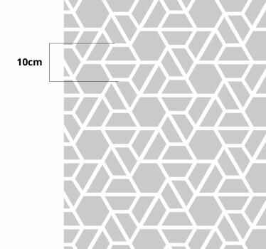 Gri modern desen geometrik halılar - TenStickers