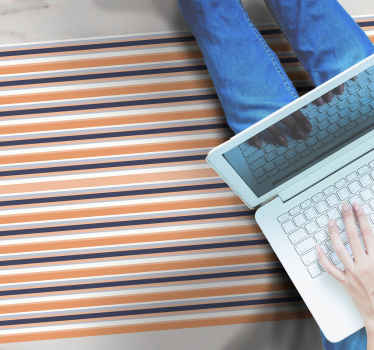 Tapis vinyle chambre Rayé rétro horizontal - TenStickers