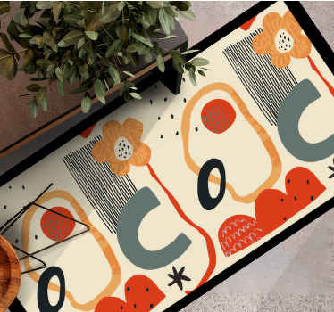 Vinil podovi moderan odvažni cvjetni elementi - TenStickers