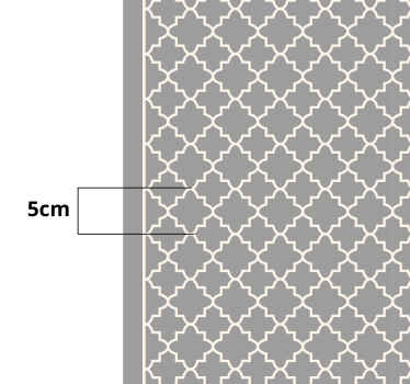 Classic, elegant grey pattern modern floor rug - TenStickers