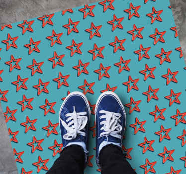Alfombra vinílica estrellas inspiración celestial - TenVinilo