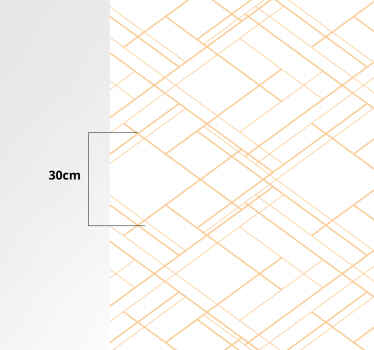 乙烯基地毯几何 几何线条极简主义图案 - TenStickers