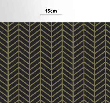 Tapis vinyle rayures motif à chevrons - TenStickers