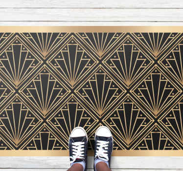 Tapis vinyle carreaux de ciment motif art déco - TenStickers