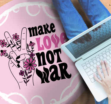 Vinilne prostirke s frazama mirna ljubavna poruka - TenStickers