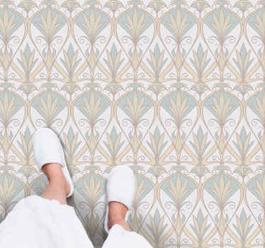 Elegant Floral Inspiration minimalistic rug - TenStickers