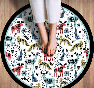 Vinil podovi rasadnici šareni životinjski uzorci - TenStickers