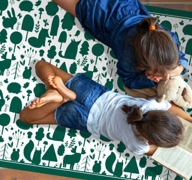 Natur former natur vinyl tæppe - TenStickers