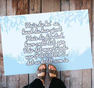 Citat- "hvis du forstod brugerdefineret tæppe" - TenStickers