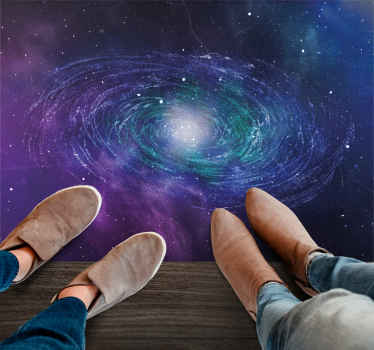 Vinyl Teppich Sterne galaktisches wirbelmuster - TenStickers