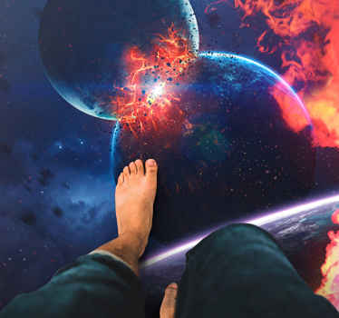 Dobrodružství v kosmické galaxii Vinylový koberec s hvězdami - TenStickers