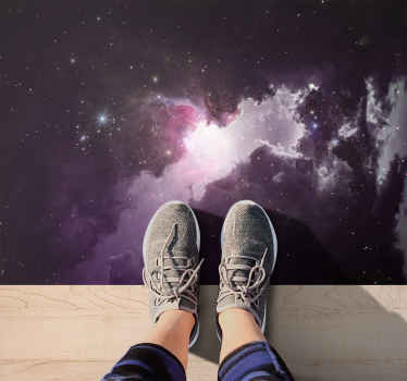 Little cosmic rain nature vinyl rug - TenStickers