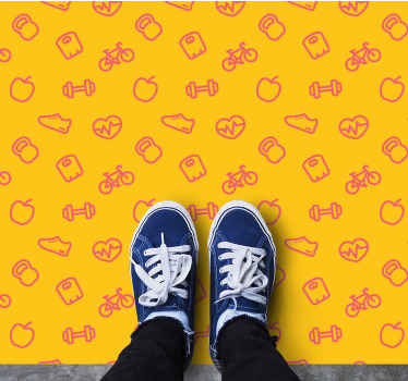 Youthful Playfulness kids vinyl rug - TenStickers