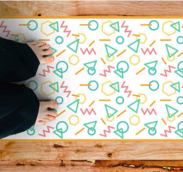 rôzne vinylové koberce pre deti farebné tvarové vzory - Tenstickers