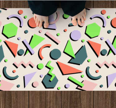 Vinylteppich Vintage Abstraktes Muster - TenStickers