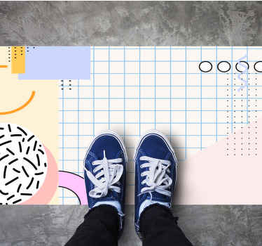 Modern soyut geometrik pvc halı - TenStickers