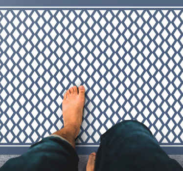 şık elmas motifi geometrik pvc halı - TenStickers