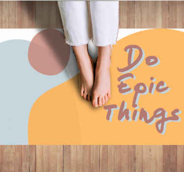 "učiniti epske stvari" citat dizajn tepih za dnevnu sobu - TenStickers