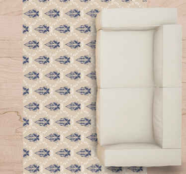 Finom virágmotívumok Vinil szőnyeg nappali - TenStickers