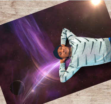 Vinylteppich kindlich galaktische traumlandschaft - TenStickers