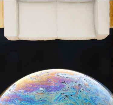 Kozmikus színgömb Vinil szőnyeg nappali - TenStickers