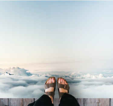 Landskab af himmel og hav stue tæppe - TenStickers