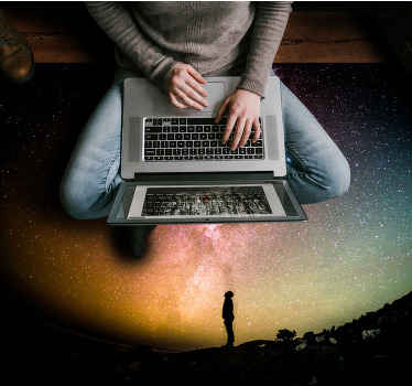 Alfombra vinílica naturaleza paisaje celestial - TenVinilo