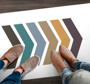 Chevron Pattern Stripes minimalistic rug - TenStickers