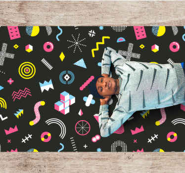 πολύχρωμα γεωμετρικά χαλιά Μέμφις - TenStickers