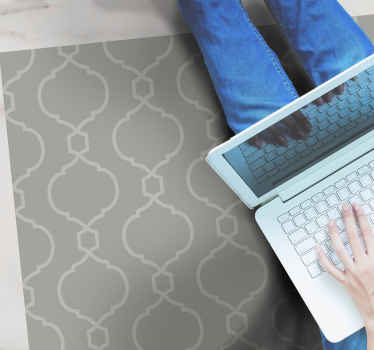 Alfombra vinílica hidráulica estampado geométrico elegante - TenVinilo