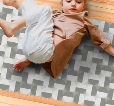 χαλί tetris γκρι σκανδιναβικό βινύλιο - TenStickers