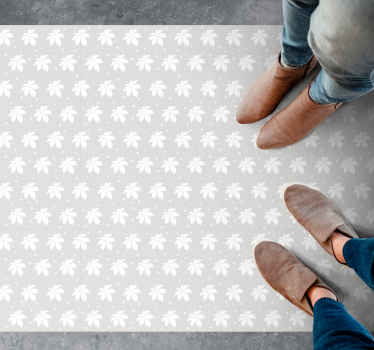 Grey star pattern nordic vinyl rug - TenStickers