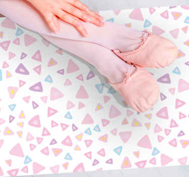 Vinylteppich kindlich bunte dreieckige elemente - TenStickers