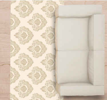 Alfombra vinílica moderna patrón adornado clásico - TenVinilo